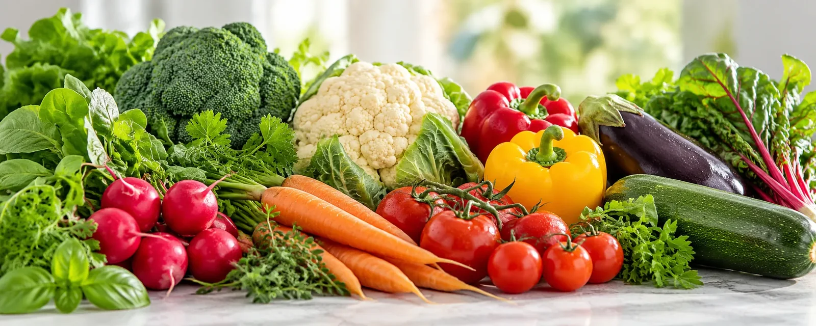 Frisches Gemüse als Bestandteil einer ausgewogenen Ernährung